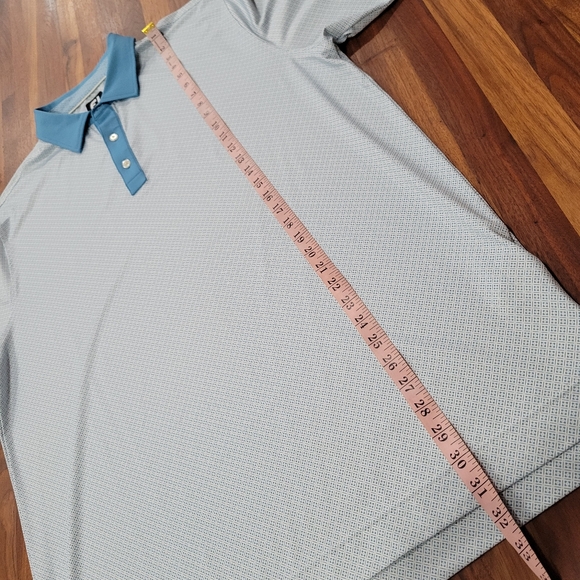 Footjoy Golf 3 Button Placket Polo Logo on Back Embroidered Sleeve XL - Picture 5 of 12